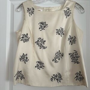 Talbots silk shirt sleeves top